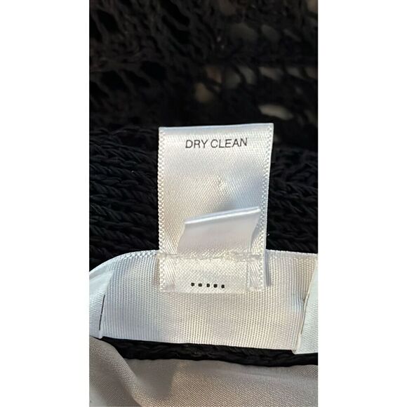 Ann Taylor Loft Women’s Medium Flare Geometric Nylon Midi Skirt Lace Detail - Picture 5 of 6